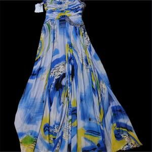 Nina Austin New with Tags Small One Shoulder Dress